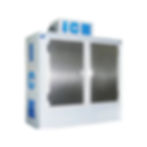 750CW Outdoor, Cold Wall, Upright, Double Solid-Doors Ice Merchandiser