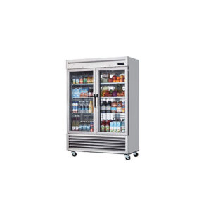 BSR49G-HC - 2 Glass Door Bottom Mount Reach-In Refrigerator