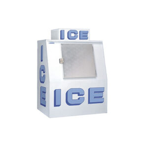380AD Outdoor, Auto Defrost, Slant-Front, Single Solid-Door Ice Merchandiser