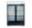 MCF8723GR — Black Cabinet Two (2) Glass Door Merchandiser Cooler