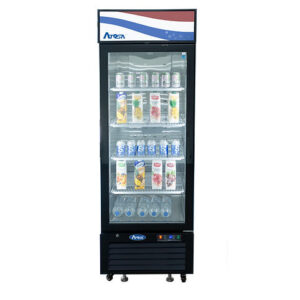 MCF8720GR — Black Cabinet One (1) Glass Door Merchandiser Freezer